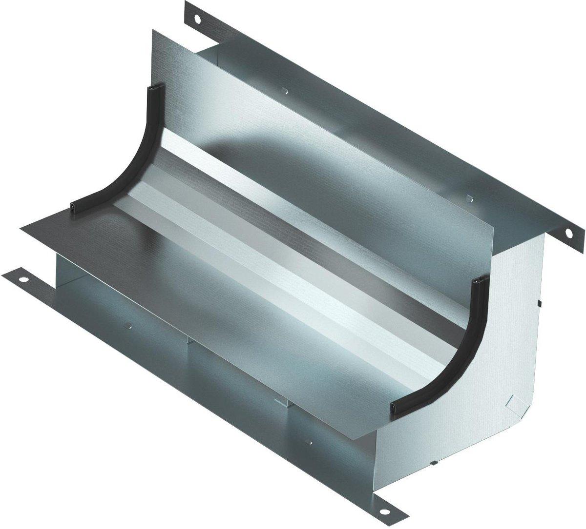 Vertikalkrümmer 3-zügig für EÜK-2 430x177,7x177,7 mm Kanalhöhe 58 mm