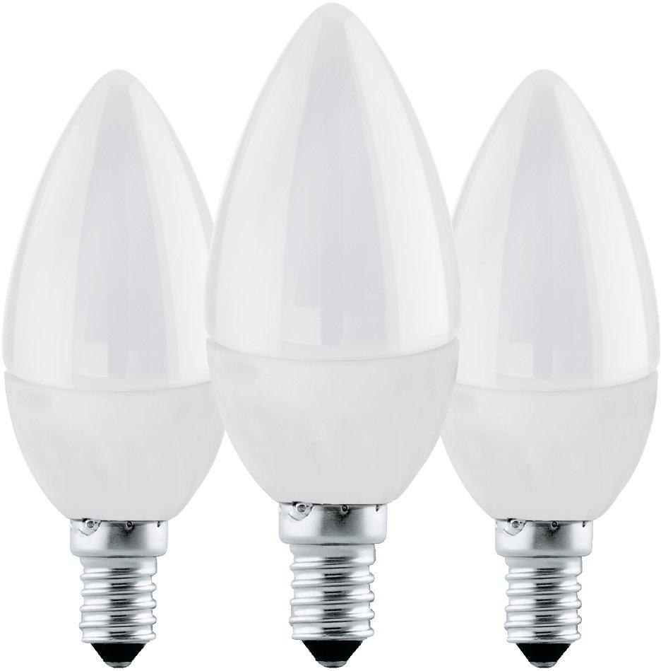 LED Kerzenlampe E14 4,9W 470lm 3000K 3er PACK