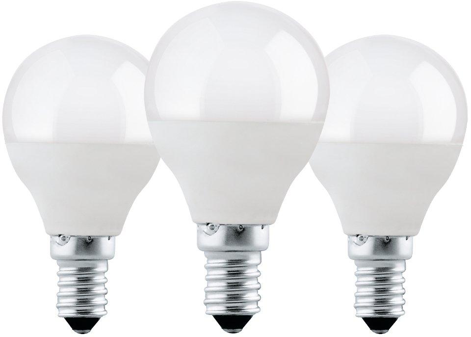 LED Tropfenlampe E14 G45 4,9W 470lm 3000K 3er PACK