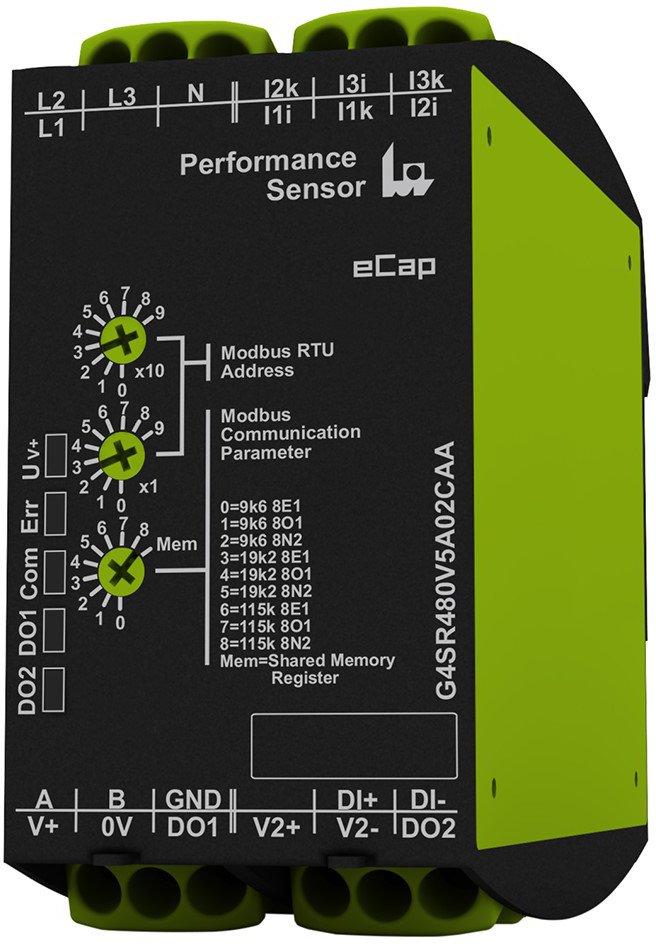 Energiezähler mit Modbus RTU 1 od. 3-phasig 480 V 5 A