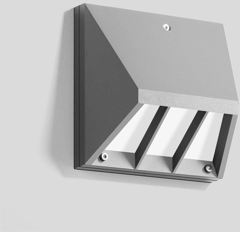 Wandleuchte für den Innen- und  Außenbereich Silber 4000 K