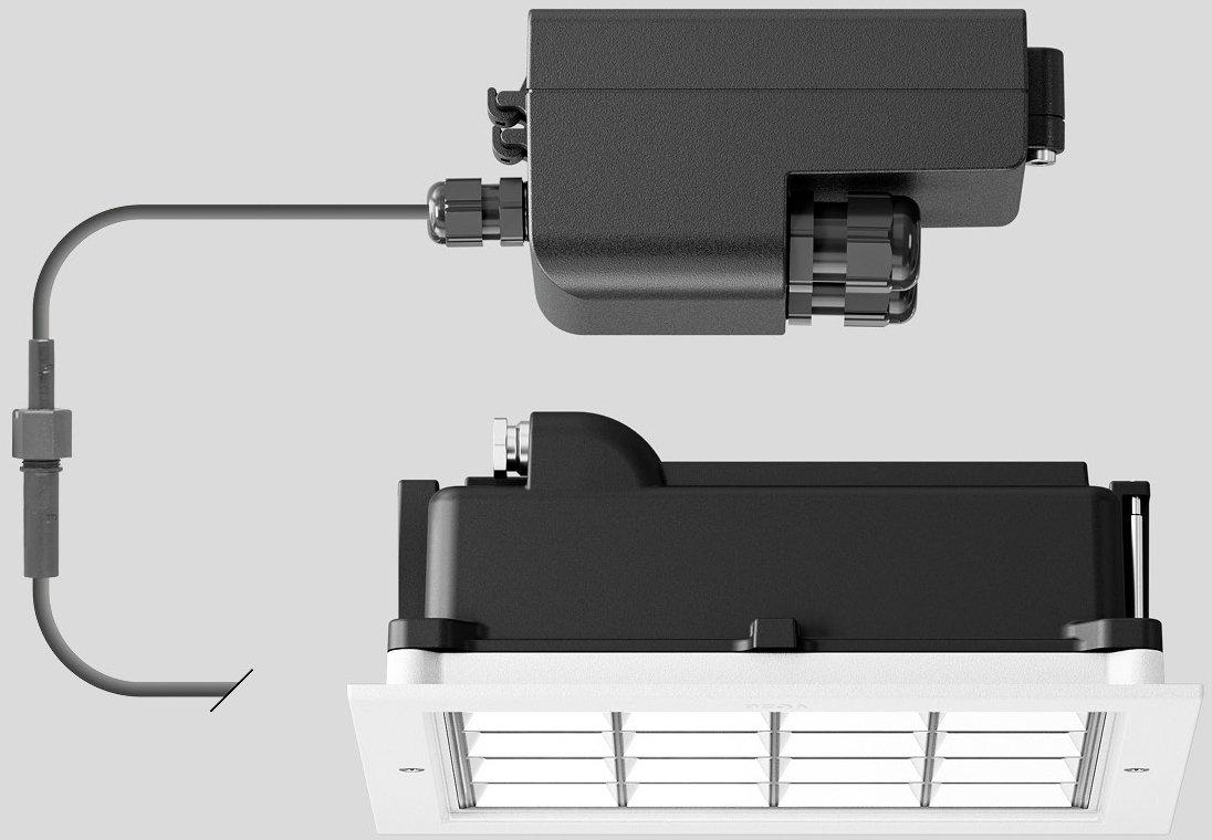 Deckeneinbau-Tiefstrahler für den Innen- und Außenbereich Weiß 4000 K