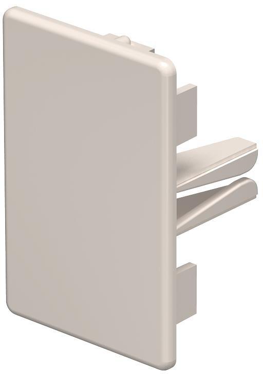 Endstück 40x60mm PVC cremeweiß RAL 9001