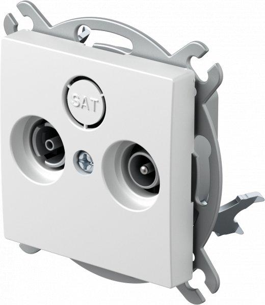 Steckdose TV-R-Enddose 1dB weiß