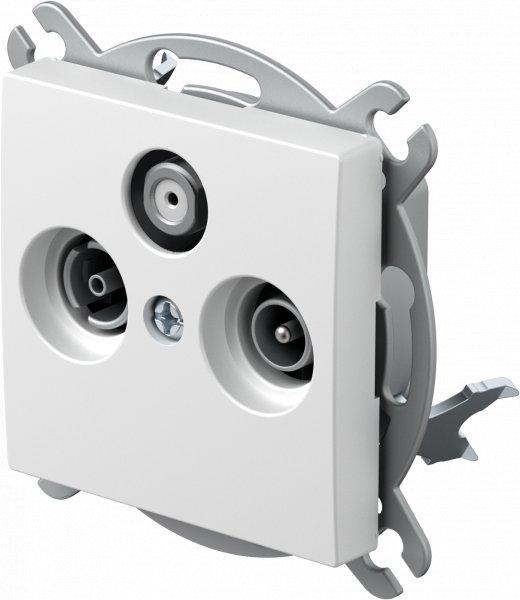 Steckdose SAT-TV-R-Enddose 3dB weiß