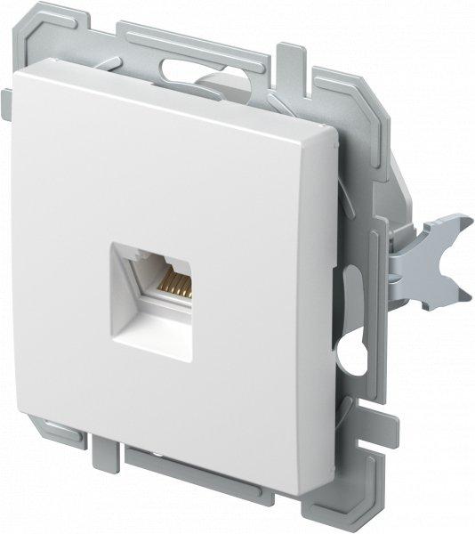 Steckdose CAT6S KS RJ45 8/8 SLIM weiß