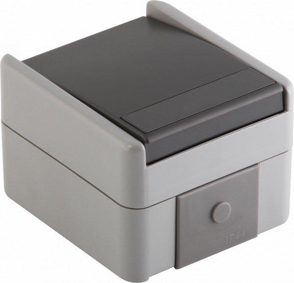 Wechselschalter IP44 10 AX 250 V grau