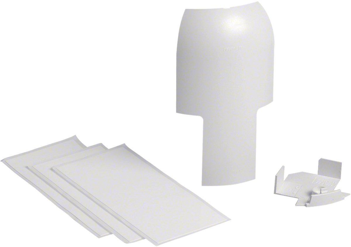 Abzweig auf EK 40x40mm hfr zu Sockelleistenkanal SL 20x55 mm verkehrsweiß