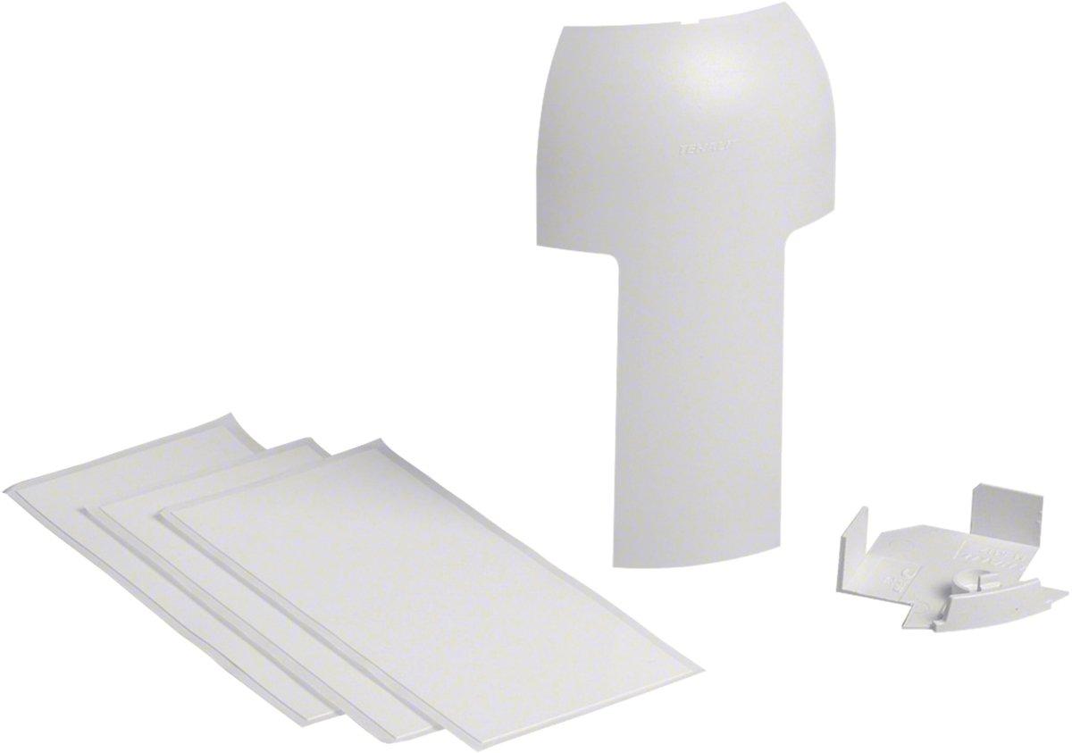 Abzweig auf EK 40x40mm aus ABS zu Sockelleistenkanal SL 20x80 mm verkehrsweiß
