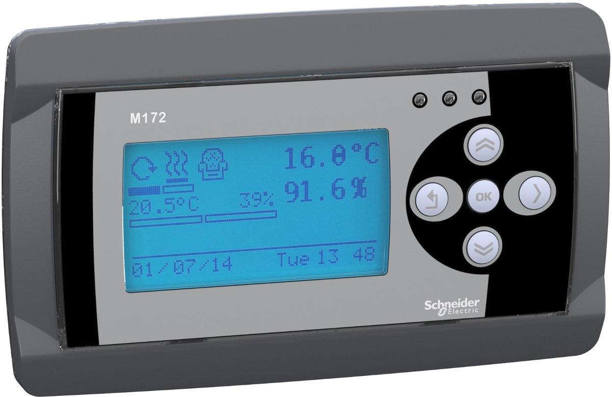 Bedienterminal Modicon M172 LCD Display beleuchtet Uhr bündiger Einbau grau