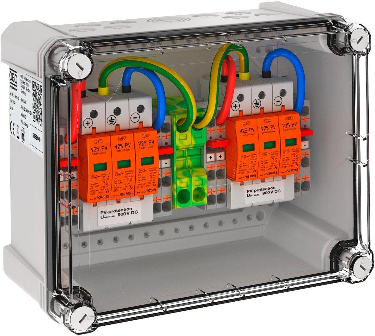 Generatoranschlusskasten 2x2 PV-String auf 2 WR-MPP 900V DC