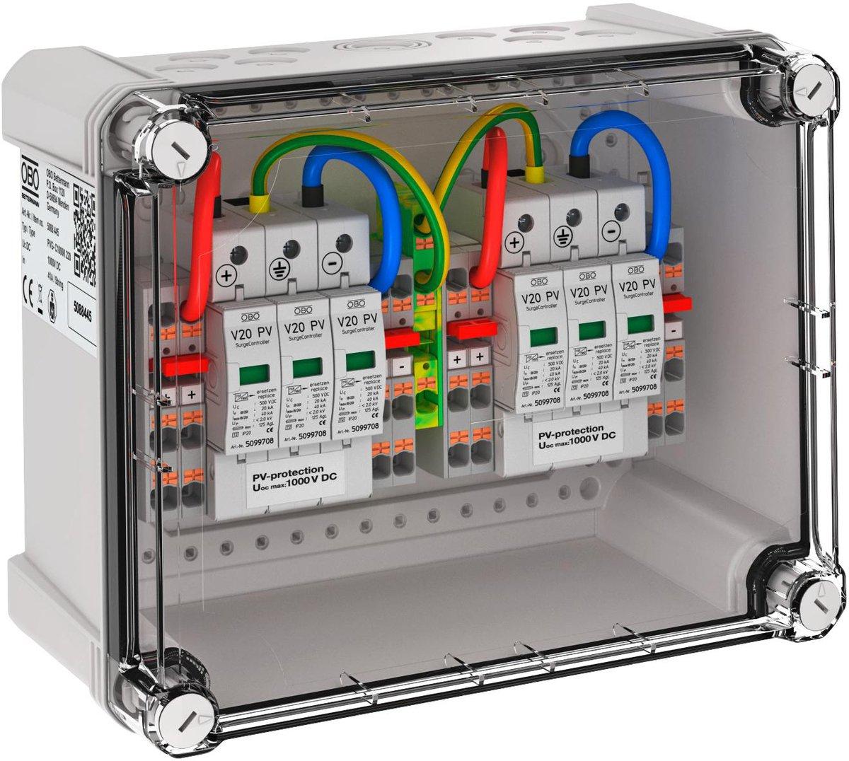 Generatoranschlusskasten 2x2 PV-String auf 2 WR-MPP 1000V DC
