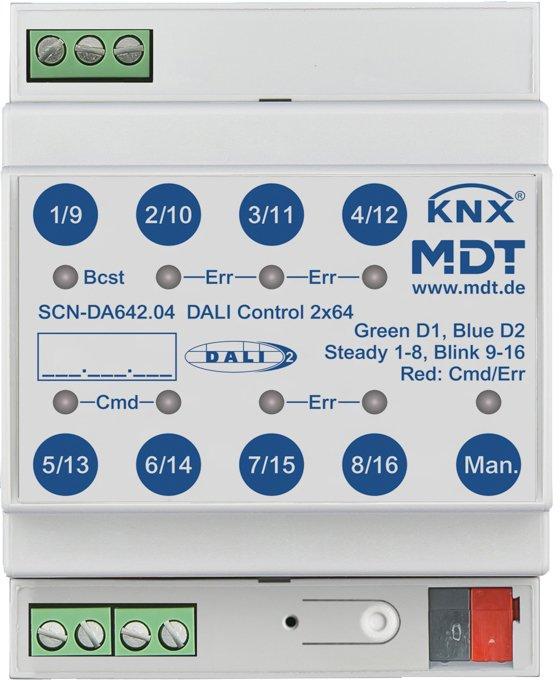 DALI Control 2 x 64 Gateway 4TE REG KNX