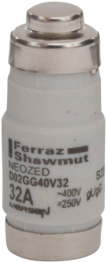 NEOZED Sicherung D02 400VAC/250VDC 32A gG schwarz