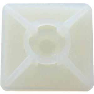 Befestigungssockel 26,5 x 26,5mm selbstklebend natur