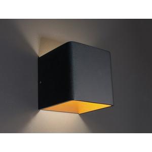 NOVEL W Wandaufbauleuchte schwarz gold matt LED 2700K