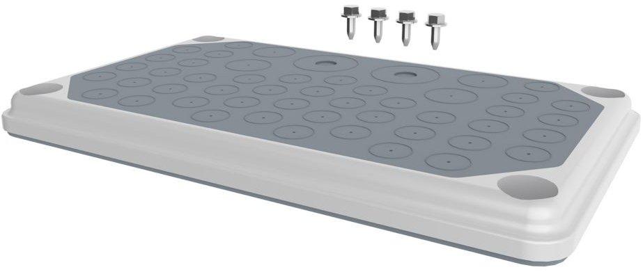 Flanschplatte 2-Komponenten-Kunststoff bis IP55 Ø 3-30 mm