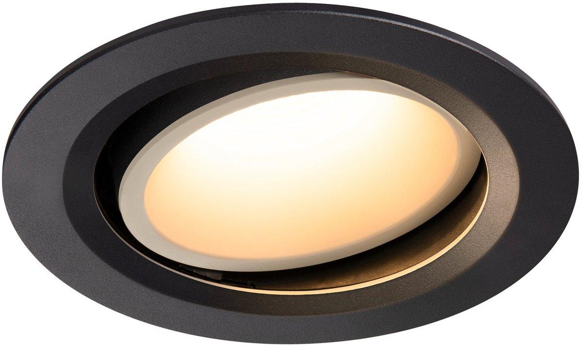 NUMINOS MOVE DL L LED Deckeneinbauleuchte schwarz/weiß 3000K 20° dreh/schwenk