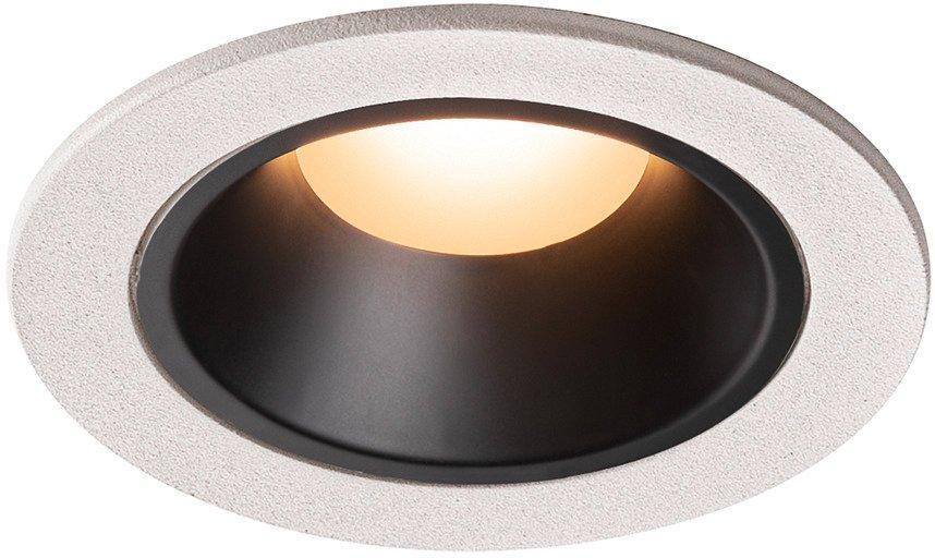 NUMINOS DL S LED Deckeneinbauleuchte weiß/schwarz 2700K 40° inkl. Blattfedern