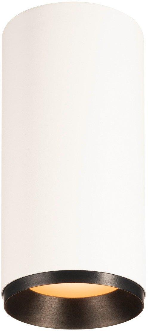 NUMINOS CL PHASE L Indoor LED Deckenaufbauleuchte weiß/schwarz 2700K 24°