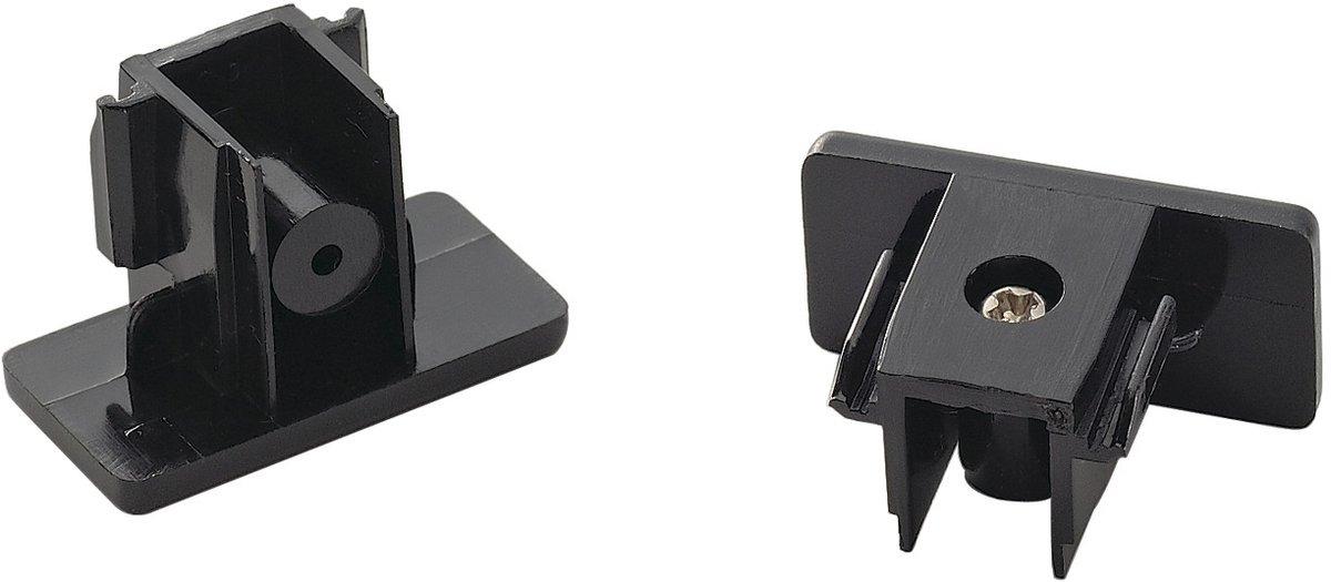 ENDKAPPEN für Hochvolt 1Phasen-Aufbauschiene schwarz 2 Stück