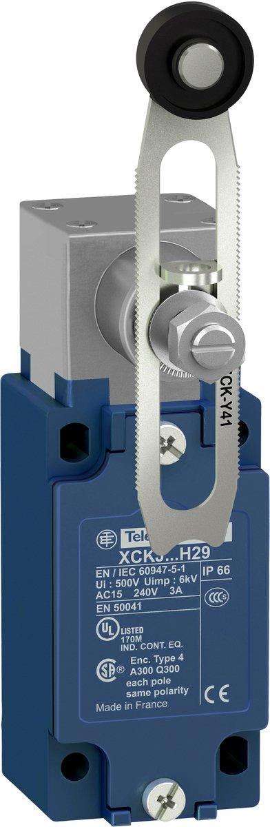 XCKJ Positionsschalter Rollenh. Kunst. längenverstellbar 1Ö+1S Sprungf. Pg 13