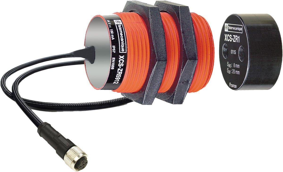 XCSDMR Cod. Magn.-Si.schalter 1Ö+1S gest. schalt. M12 0,15m Kabel
