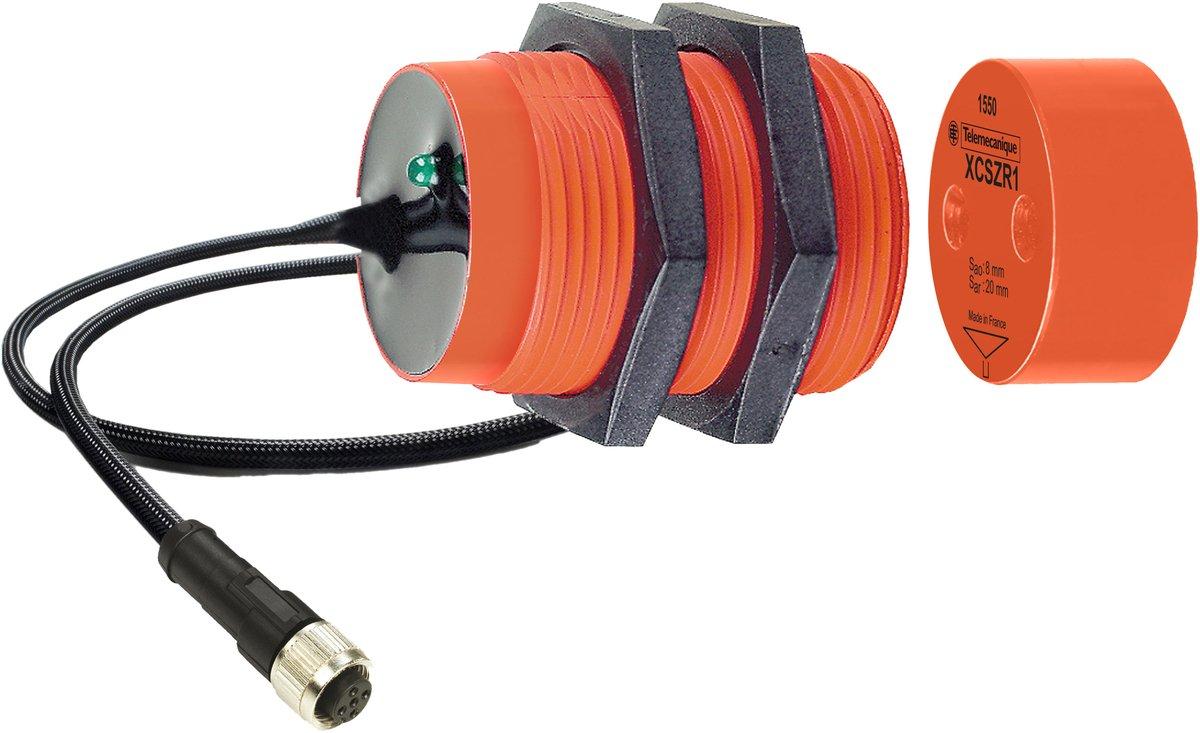 XCSDMR Cod. Magn.-Si.schalter 1Ö+1S gest. schalt. M12 0,15m Kabel
