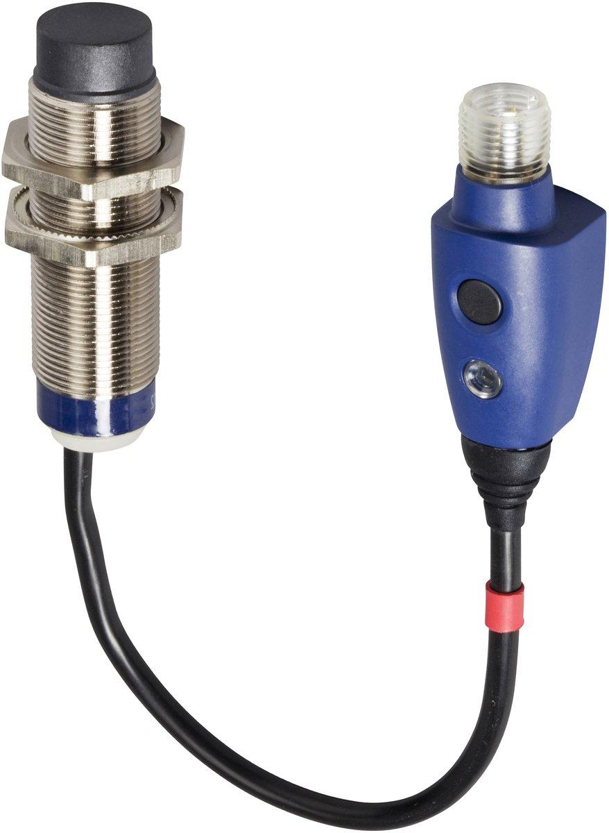 XS6-Indu. Näherungsschalter M18 L60mm Mes. Sn 9mm 12-24 V DC M12 0,15m