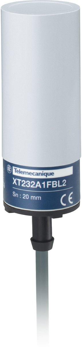 XT2-Kap. Näherungsschalter zylindirsch Ø 32mm Kunststoff Sn 20mm 2m Kabel