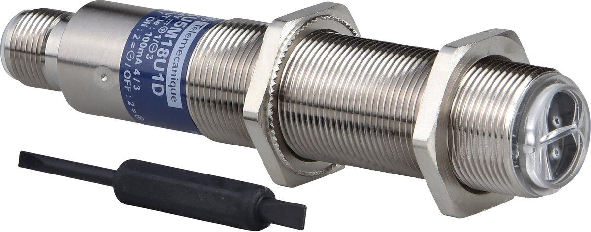 XU5-Optoe. Sensor Lichtt. Lum.esz.tast. dig. Sn 80mm 12-24 V DC -M12