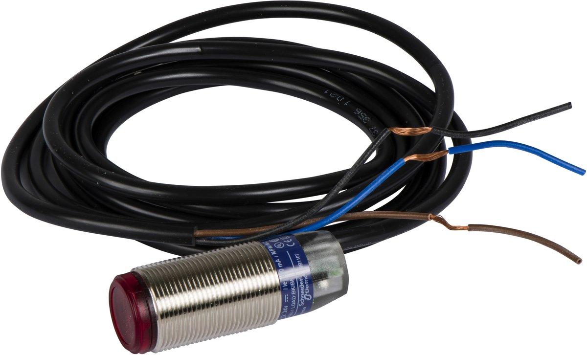 XUB-Optoe. Sensor Lichttaster Sn 0,1m 12-24 V DC 2m Kabel
