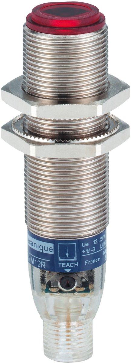 XUB-Optoe. Sensor Empfänger für Laser-Lichtschr. Sn 100m 12-24 V DC M12