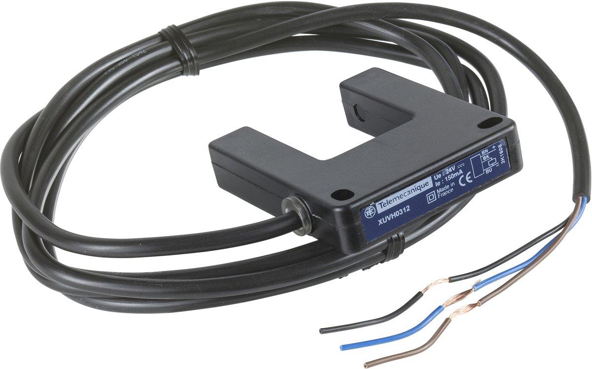 XUV-Optoe. Sensor Gabel-Lichts.r. 30x30mm 12-24 V DC 2m Kabel