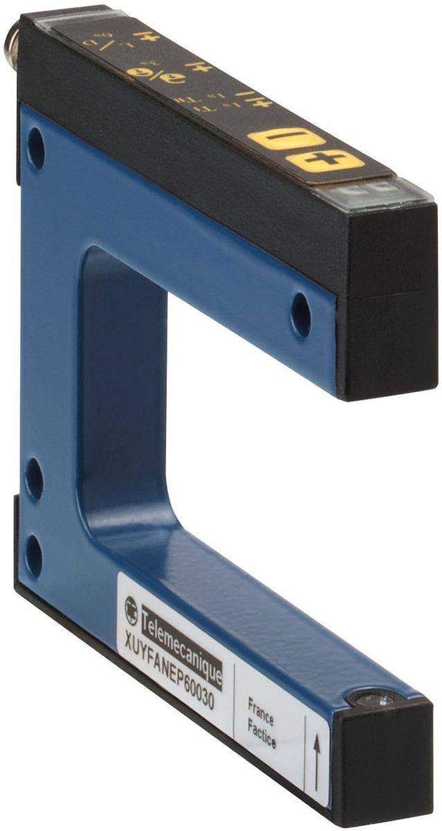 XUY-Optoe. Sensor Gabel-Lichts.r. mit Teach-In 30x59mm 12-24 V DC M8
