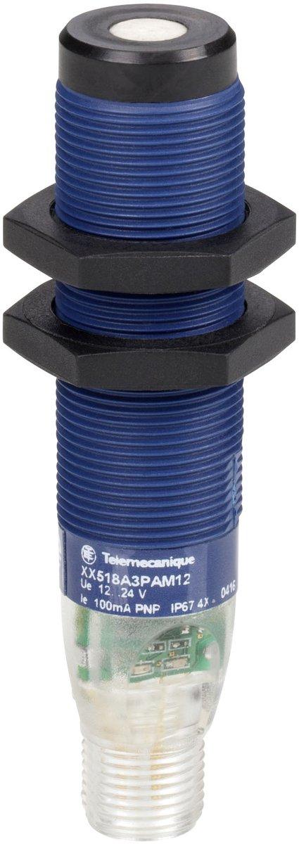 M18-Ultraschallsensor zylindrisch Sn 0,5m 4-20mA M12