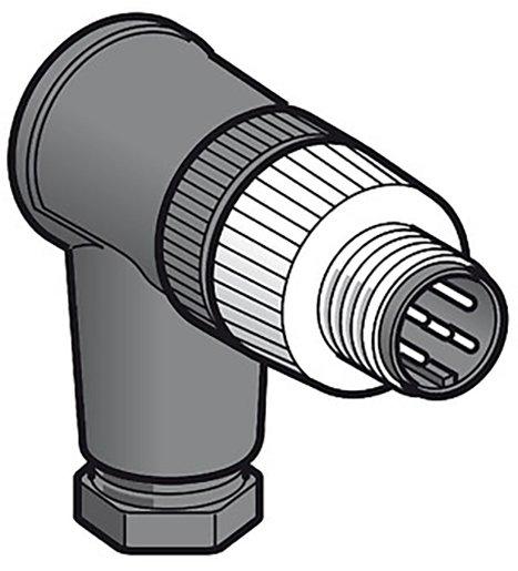 M12-Stecker 5-polig abgewinkelt Kabelverschraubung Pg 7