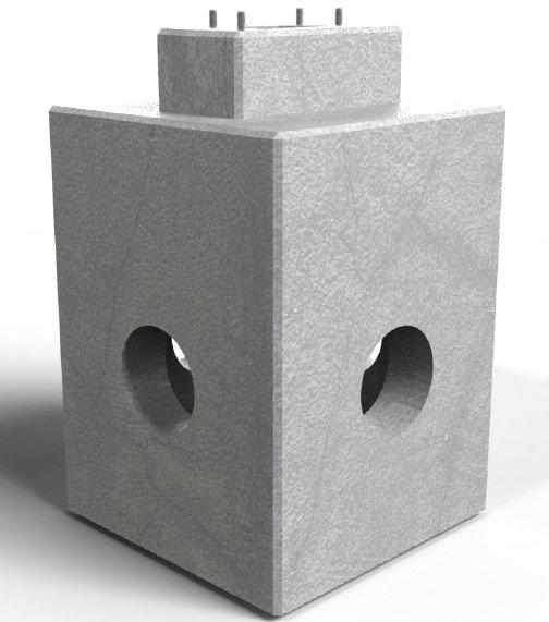 Betonfundament für HYC50 Standsäule