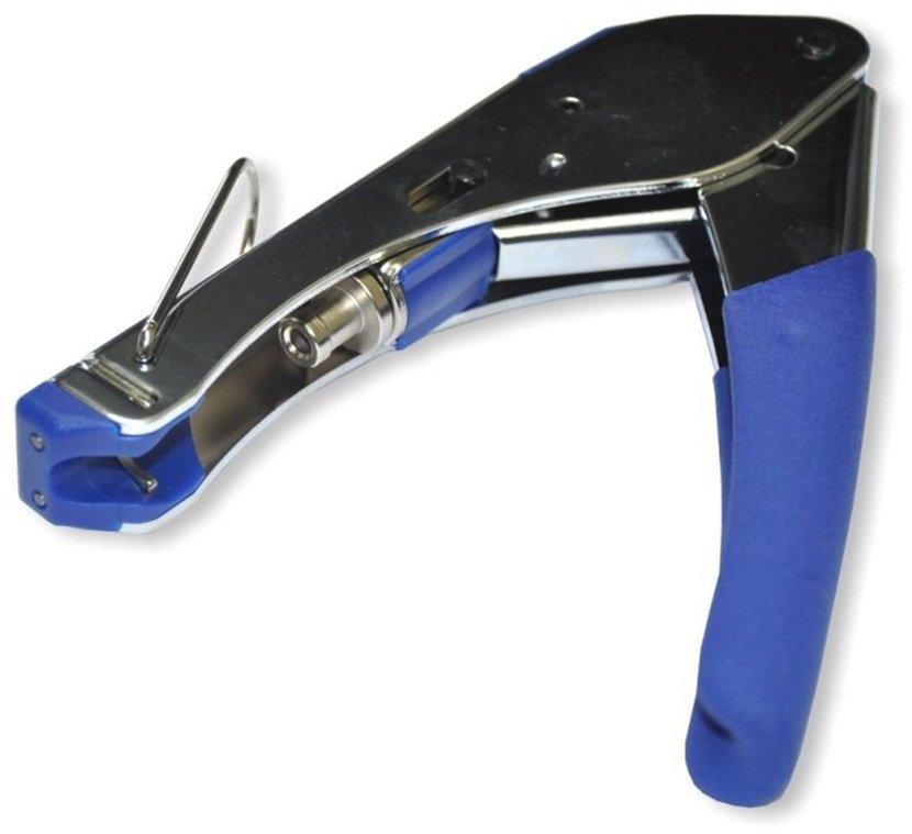 Kompressionszange für F-Stecker und IEC-Stecker