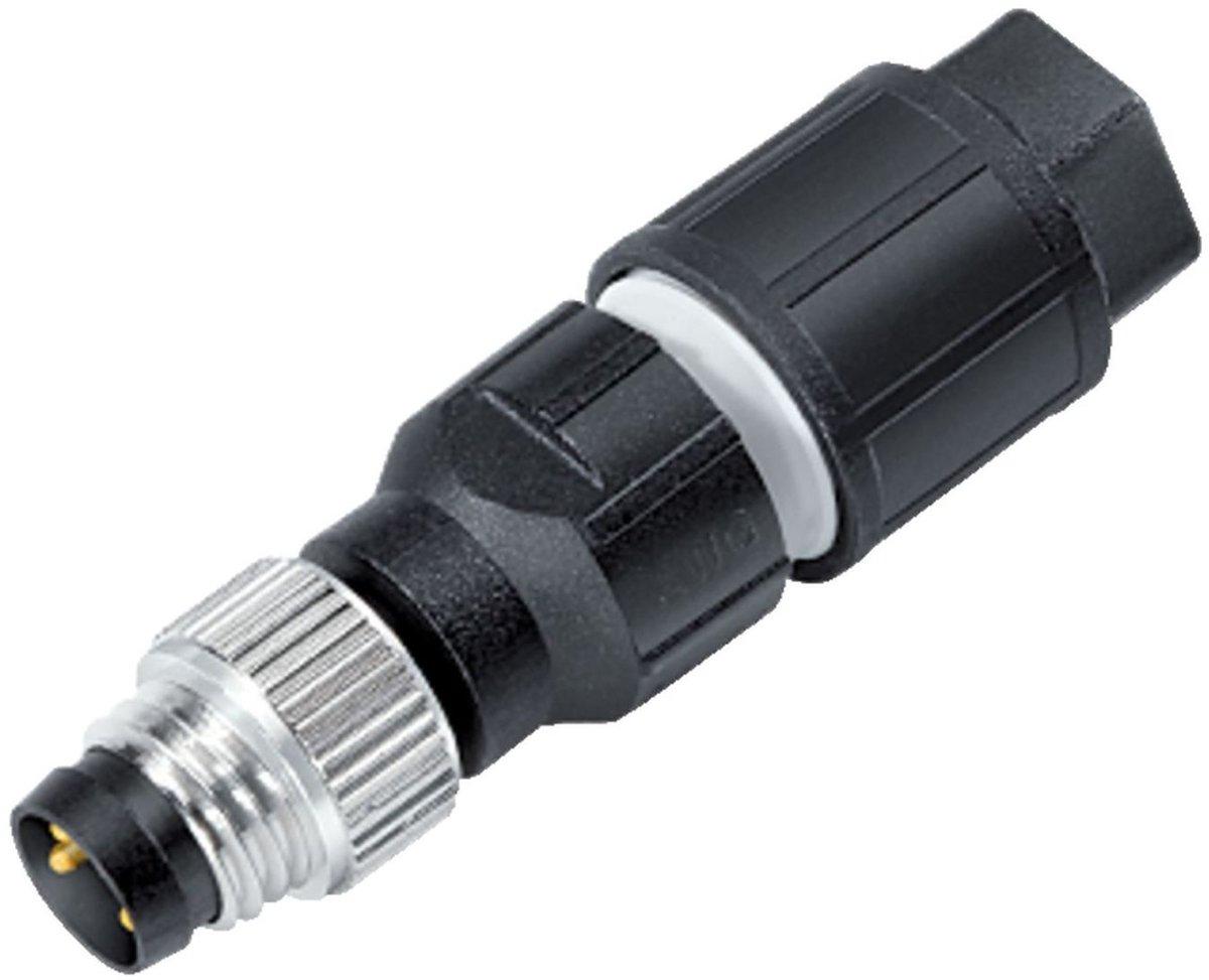 M8 Kabelstecker 3-polig 2,5 bis 5,0 mm ungeschirmt Schneidklemmen IP67 UL