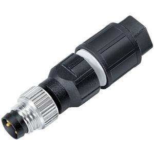 M8 Kabelstecker 4-polig 2,5 bis 5,0 mm ungeschirmt Schneidklemmen IP67 UL