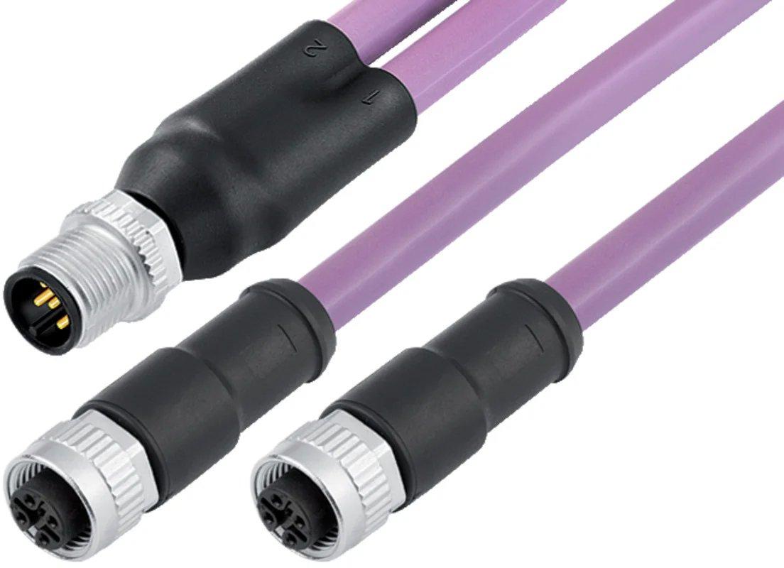 Verbindungsleitung 5-polig geschirmt am Kabel angespritzt IP67 1 Meter