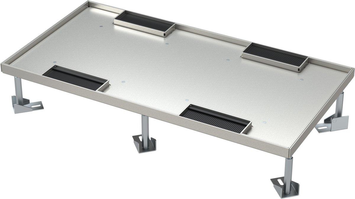 Bodendose für Doppelboden mit Deckel 4x7M