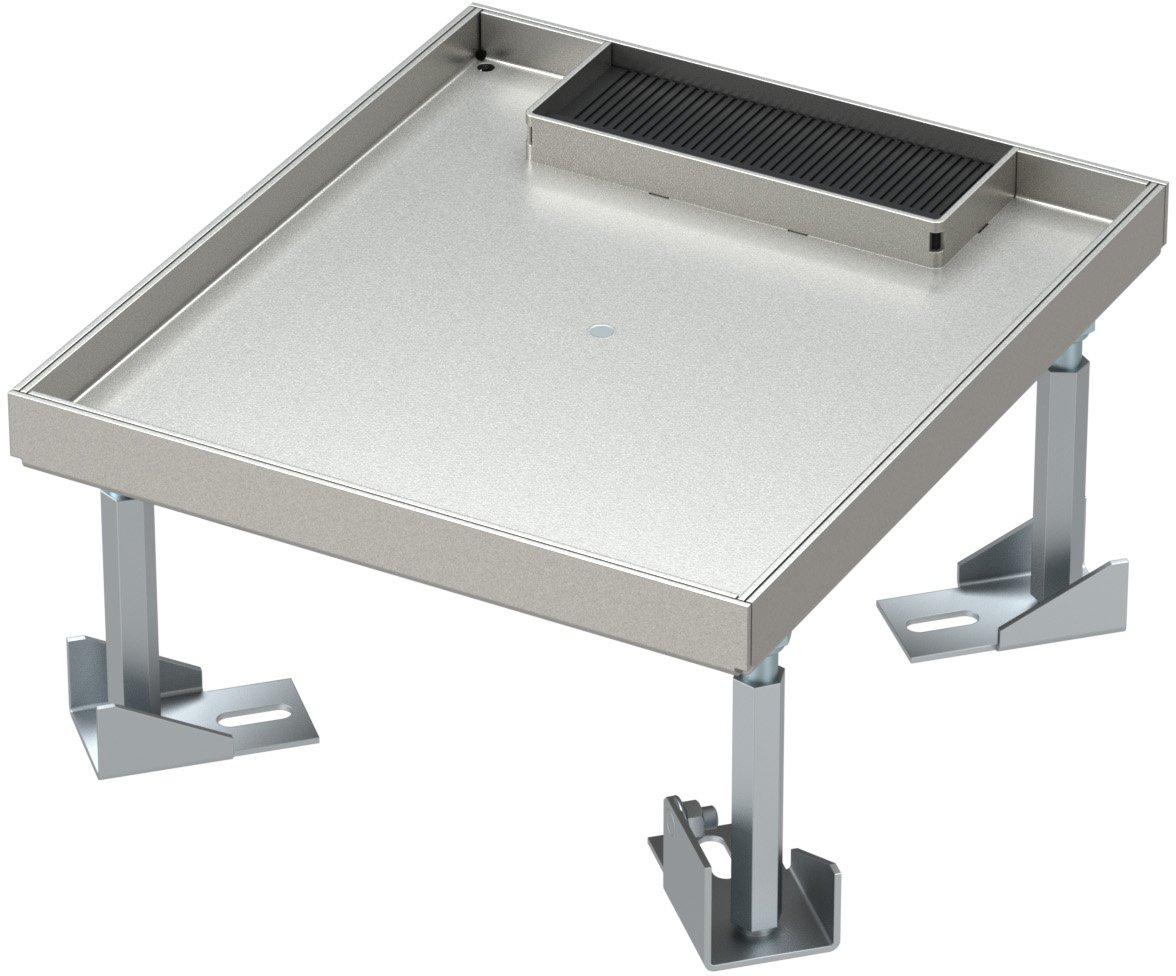 Bodendose für Doppelboden mit Deckel 4M