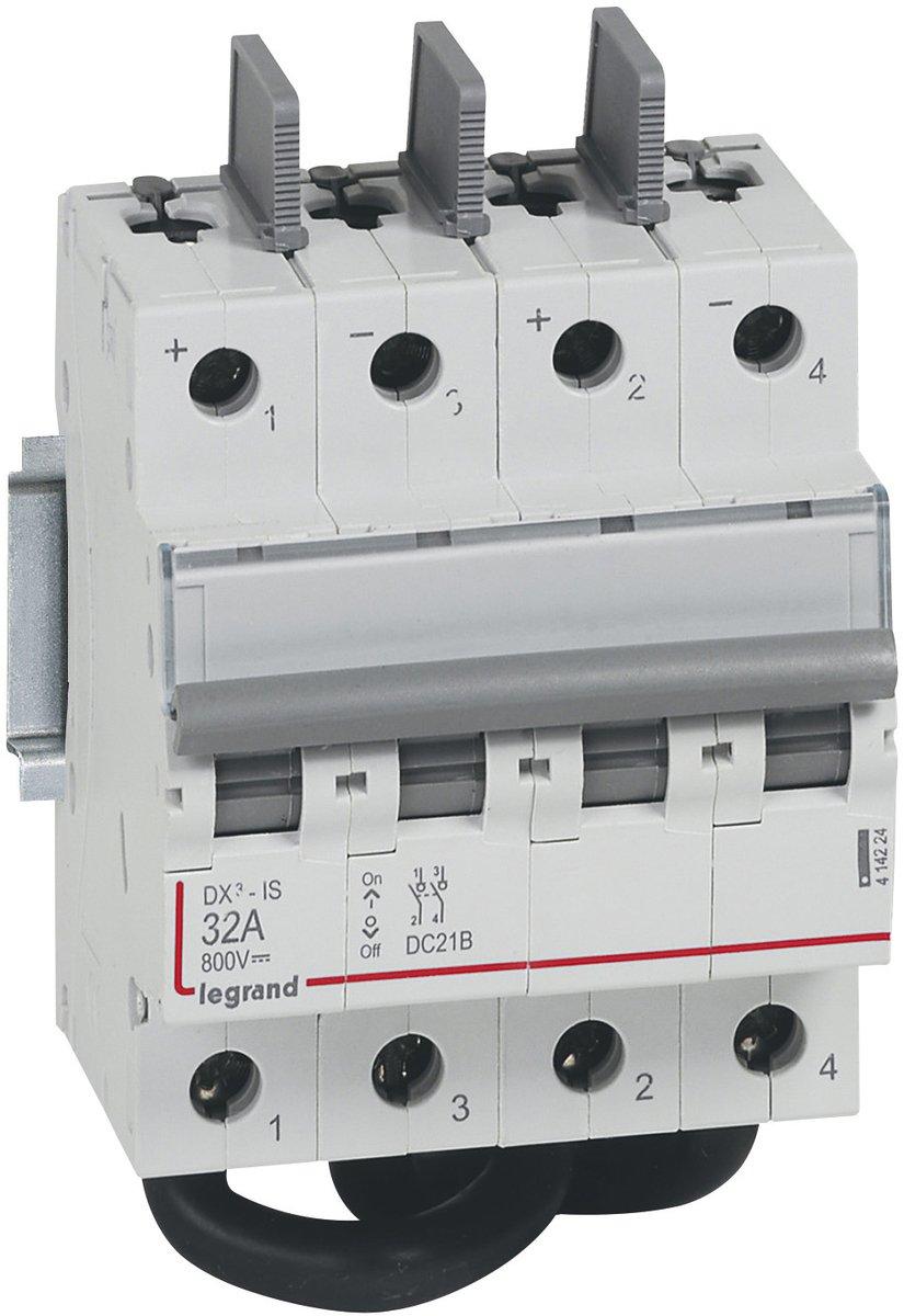 DX3 Lasttrennschalter 2P 32A 800V DC 4 Module