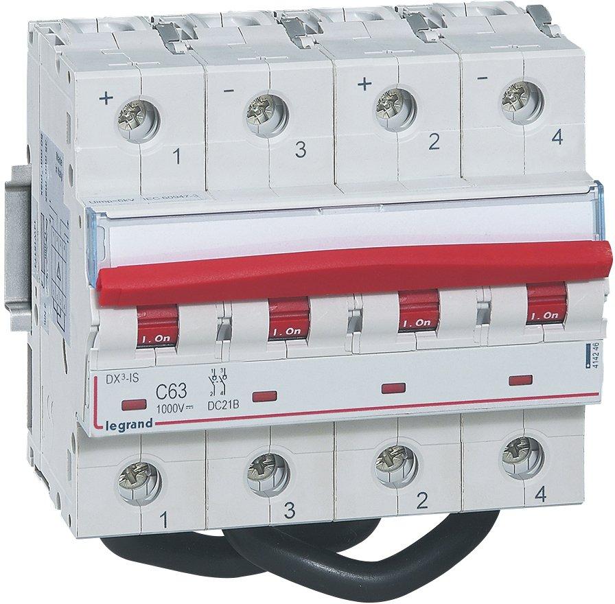 DX3 Lasttrennschalter 2P 63A 1000V DC 6 Module
