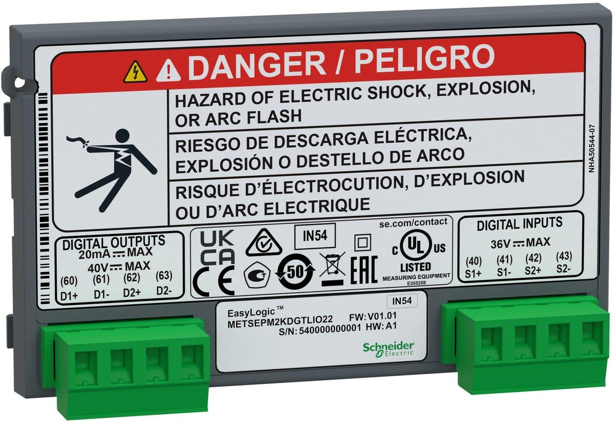 EasyLogic PM2X30 E/A-Modul Digital 2 Eingänge + 2 Ausgänge