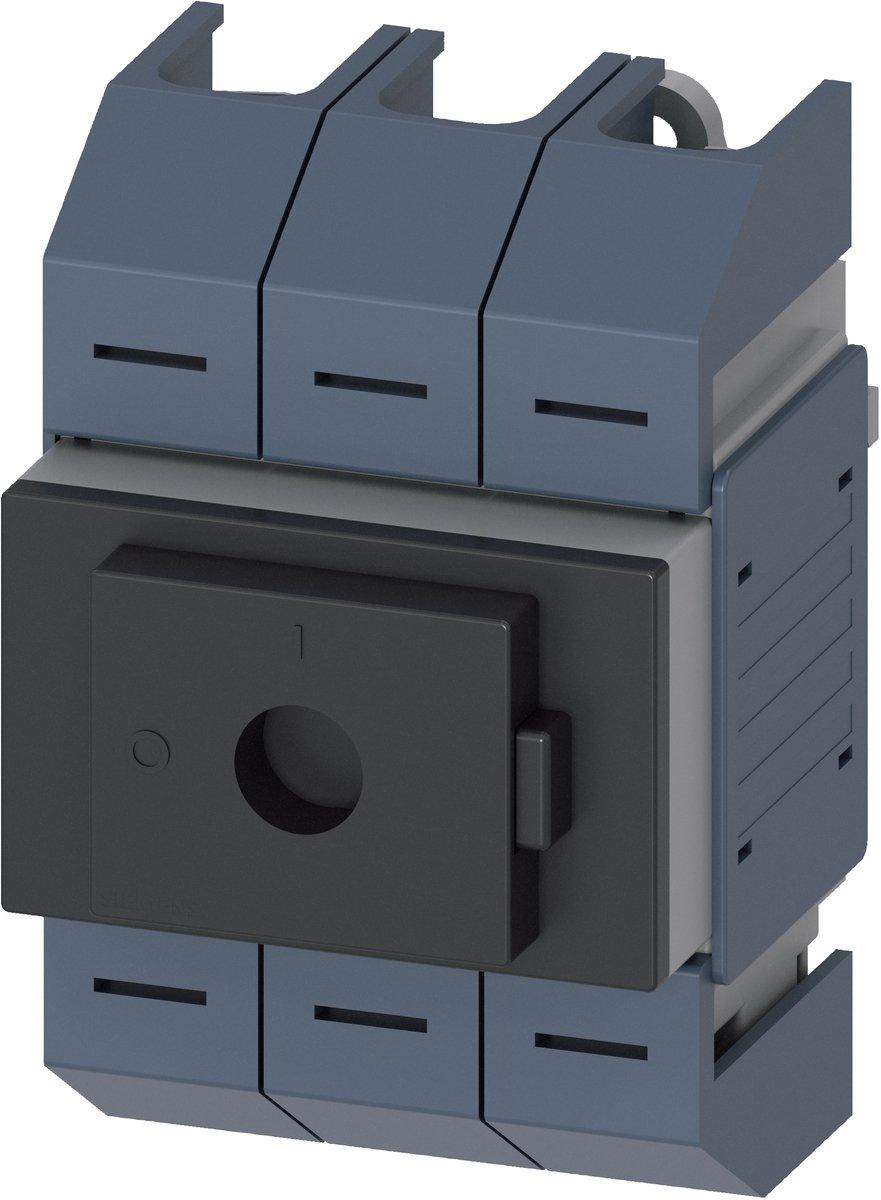 Lasttrennschalter 80A Baugr. 02 3-polig Frontantrieb mittig Grundgerät