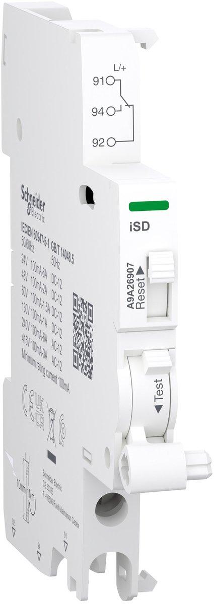 Hilfsko. Fernmeldeschalte Acti9 iSD 1 Wechsle 100mA bis 6 24VAC-415V 24VDC-130V