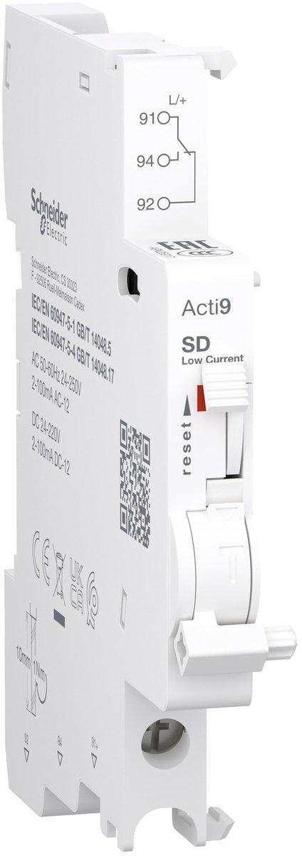 Fernmeldeschalte Acti9 SD 1 Wechsle 2mA bis 100m 24VAC bis 250V 24VDC bis 220V